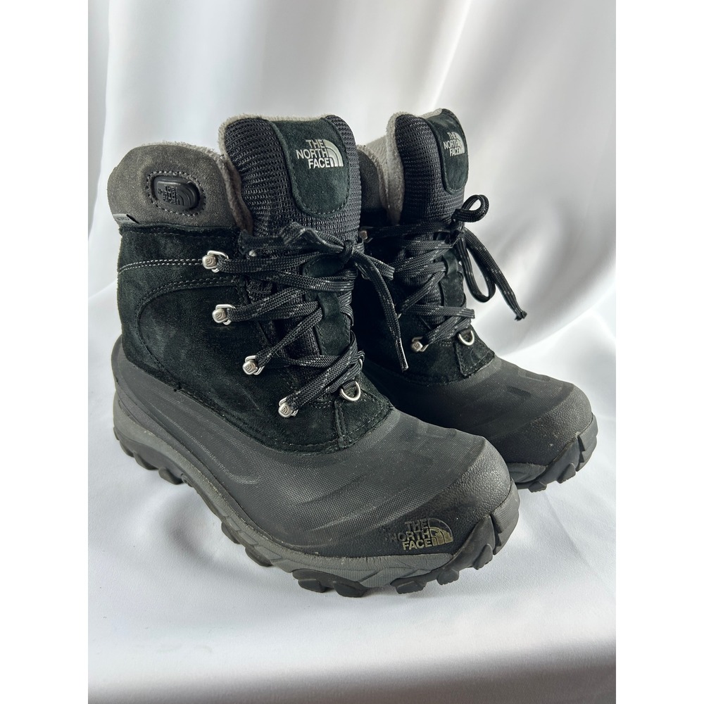 The North Face Chilkat II Black Insulated Winter Snow Ankle Boots Mens 8